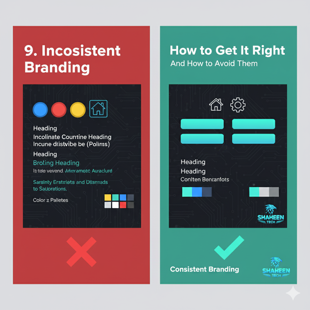 9. Inconsistent Branding